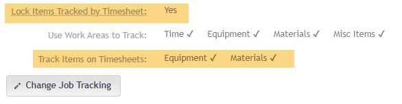 Division Settings for Job Log Manual Entry