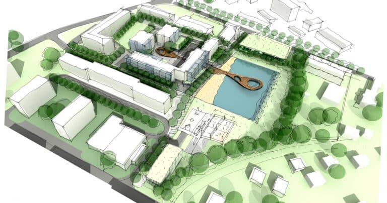 Landscape design developed from software